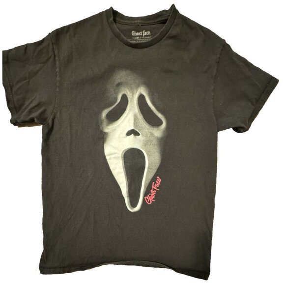 Ghost Face Men Medium T shirt Scream Scary Halloween Grunge Emo Goth Skater Punk - Picture 1 of 5